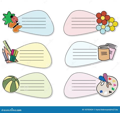 Message Stickers Stock Images - Image: 10705424