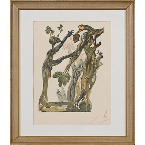 Dante's Inferno by Salvador Dali, Lithograph - auctions & price archive