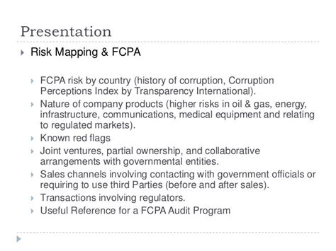 Audit Procedures for FCPA Testing