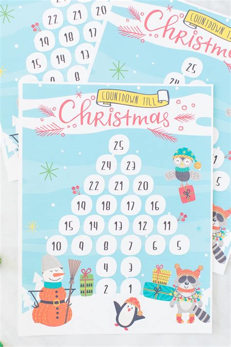 Printable Countdown Till Christmas Calendar - Made To Be A Momma