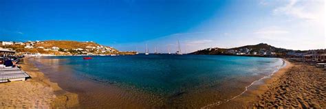 A panoramic view of Ornos beach | MY GREECE TRAVEL BLOG