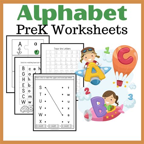 Free Printable Alphabet Worksheets for Preschoolers