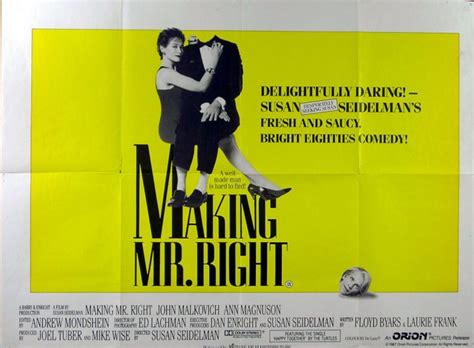 MAKING MR RIGHT | Rare Film Posters