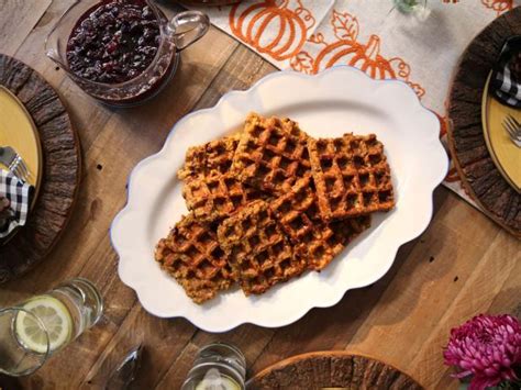 Stuffing Waffles with Cranberry Concord Syrup Recipe | Valerie ...