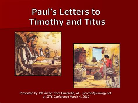 PPT - Paul’s Letters to Timothy and Titus PowerPoint Presentation - ID:1942533