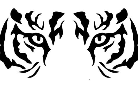 Tiger Stencil, Stencil Art, Stencils, Animal Stencil, Tiger Silhouette, Tiger Art, Tribal Tiger ...