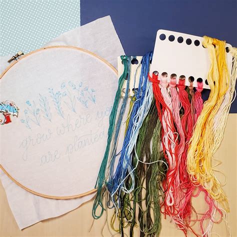 Embroidery Pattern with Cricut - Crafting in the Rain