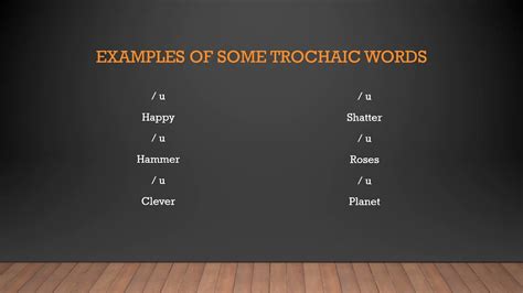 Poetic Meter: Trochaic - YouTube