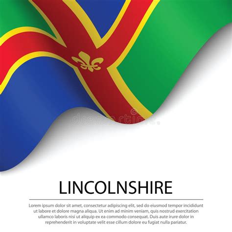 Flag of Lincolnshire, England. Stock Illustration - Illustration of ...