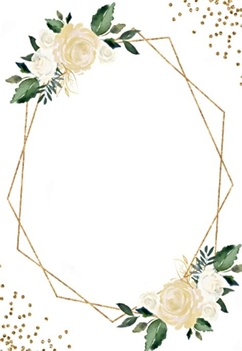 flowers frame geometric gold Image by Stephanie | Gold wedding flowers, Wedding frames, Floral ...