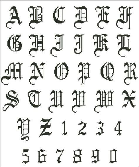 Old English Alphabet Font Letter | Images and Photos finder