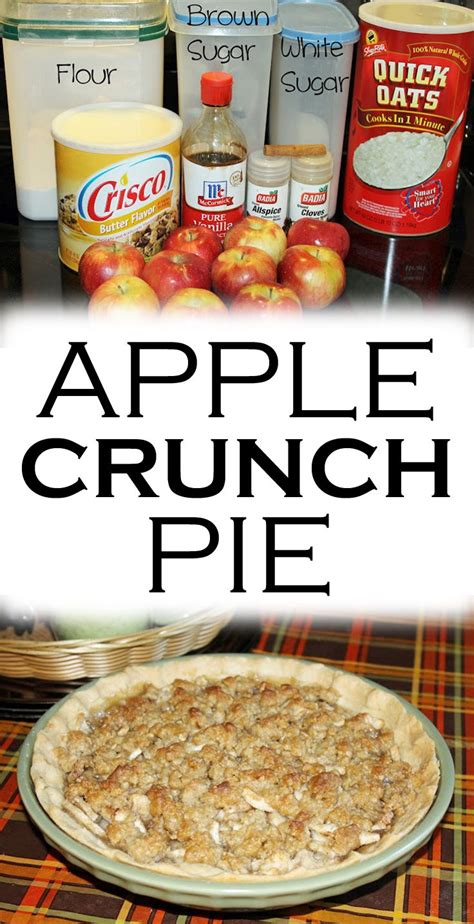 Apple Crunch Pie Recipe - Food Life Design