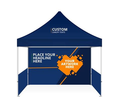 10x10 Custom Tent Logo Canopy Marketing Tent Ezup Popup Inflatables Company High Quality ...