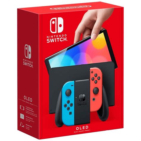 Nintendo Switch™ OLED Console - Neon Red & Neon Blue (Brand New) - PGS Game Shop