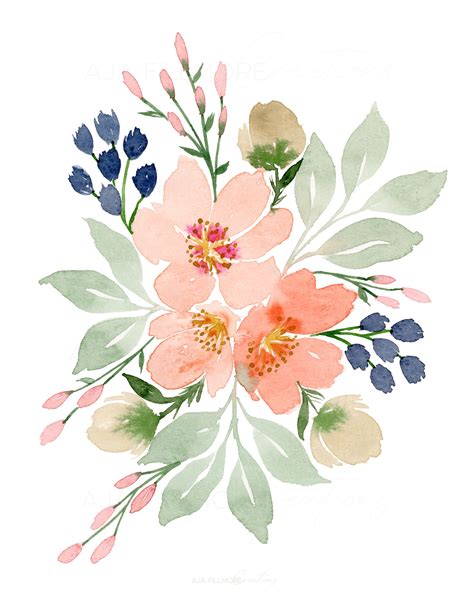 Watercolor Floral Printable