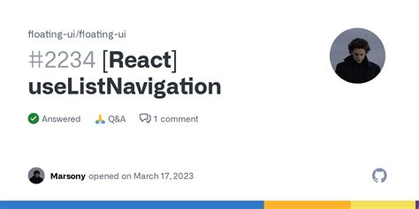 [React] useListNavigation · floating-ui floating-ui · Discussion #2234 ...