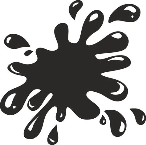 Water Splash Vector Art dxf File | Water splash vector, Silhouette ...