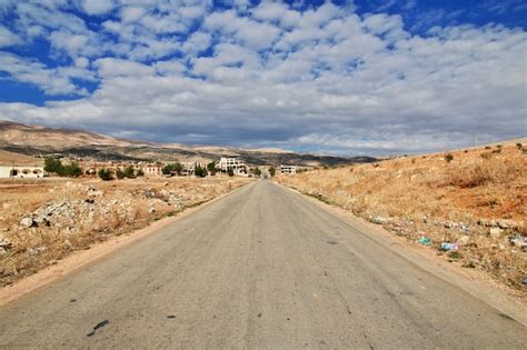 Premium Photo | Road in bekaa valley of lebanon