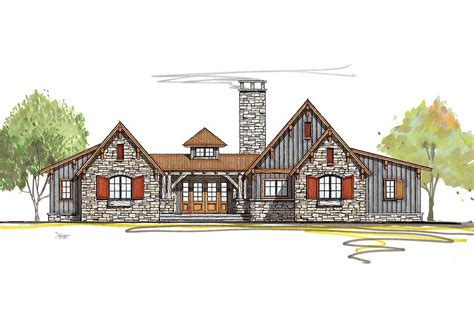 Rustic Mountain Ranch House Plan - 18846CK | Architectural Designs ...