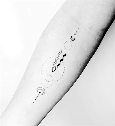 Aquarius zodiac tattoo ideas photos