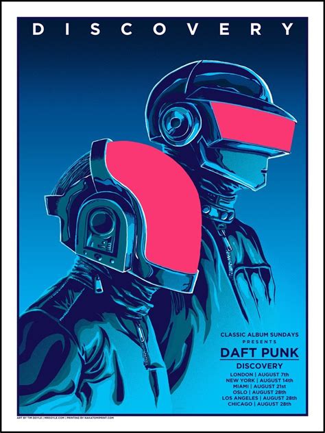 The Flood Gallery Presents: DAFT PUNK 'Discovery' By Artist Tim Doyle | PosterSpy