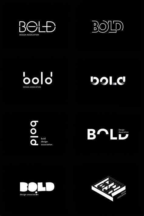 logo proposals for Bold Design on Behance