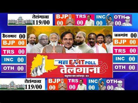 Telangana Assembly Elections 2023 Opinion Poll Exit Poll BJP Congress TRS 2023 Chandrasekhar Rao ...