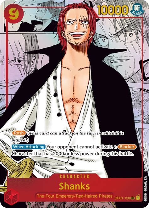 Shanks (Parallel) (Manga) (Alternate Art) - Romance Dawn - One Piece Card Game