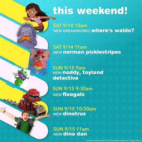 Universal Kids Schedule (2019) by denisew54 on DeviantArt