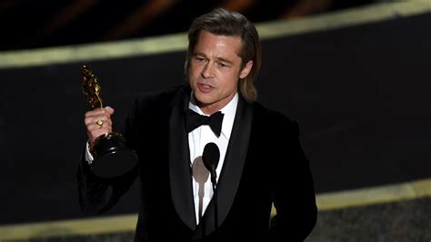 Oscars 2020: Brad Pitt talks impeachment trial in Academy Awards acceptance speech for 'Once ...