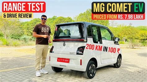 MG Comet EV Detailed Drive Review & Range Test - Video