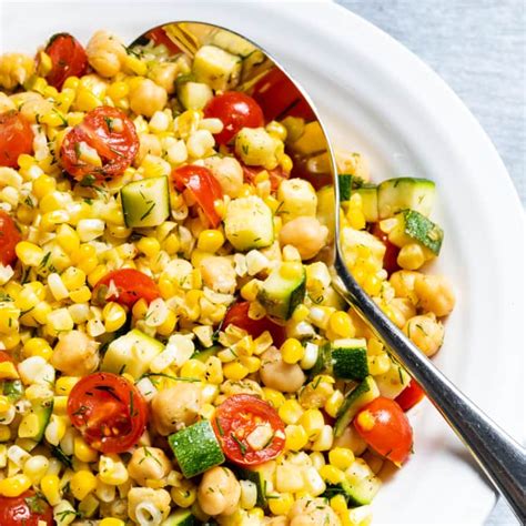 Succotash Salad with Chickpeas and Dill | Cook's Country Recipe