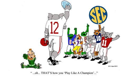 SEC Football Cartoons by Davis Jaye at Coroflot.com