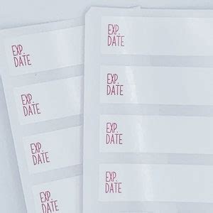 Dry Erase Expiration Date Stickers 5 Pack Dry Erase Label | Etsy