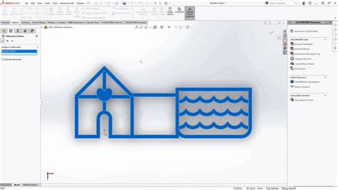 Gingerbread House Cookie Cutter: SOLIDWORKS Tutorial