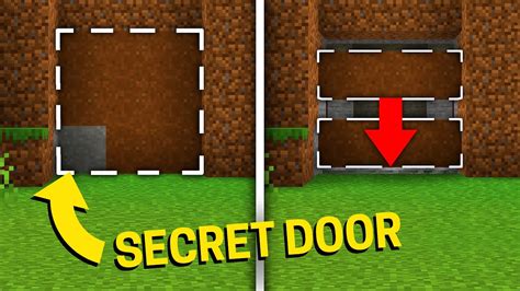 SECRET GRAVITY/SAND PISTON DOOR! Easy 3x3 Piston door TUTORIAL ...