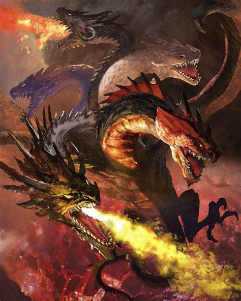 #tiamat #dragon Fantasy Monster, Monster Art, Mythological Creatures ...