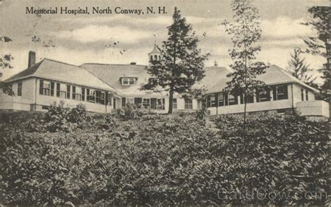 Memorial Hospital North Conway, NH Postcard