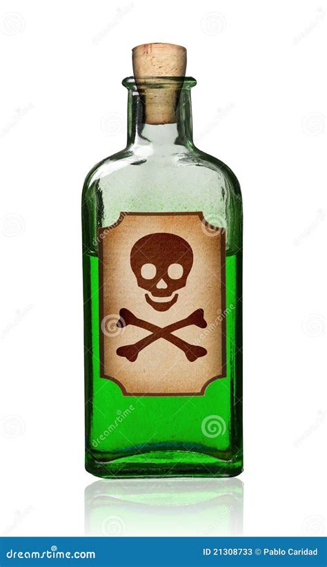 Old Fashioned Poison Bottle With Label. Stock Photos - Image: 21308733