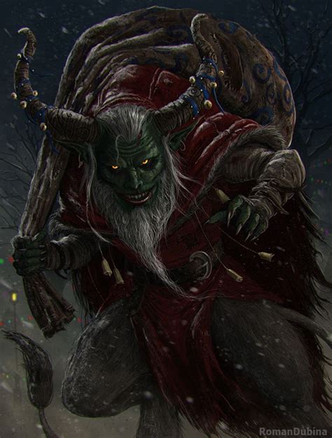 Krampus by RomanDubina | Krampus, Dark art, Creepy christmas