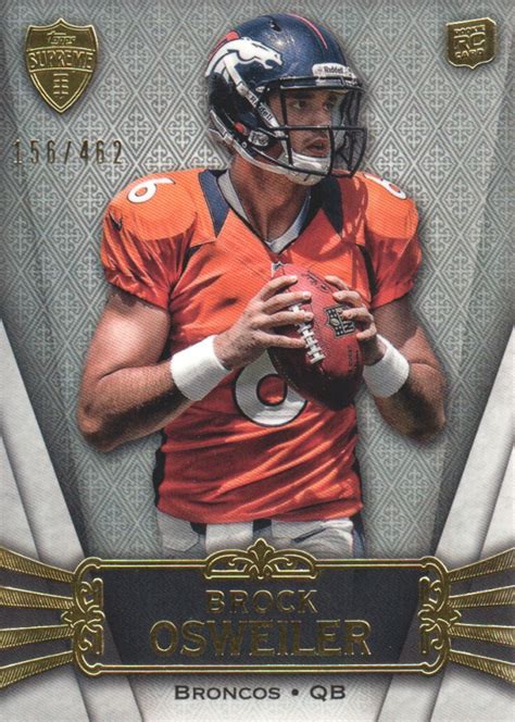 Buy Brock Osweiler Cards Online | Brock Osweiler Football Price Guide ...