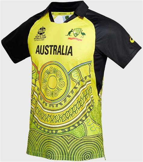 New Australia T20 World Cup Jersey 2022 | Asics Australia Cricket T20 ...