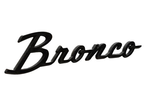 Ford Performance - 2021+ "Bronco" Script Fender Emblem Kit - Gloss Bla – Bronco Nation Store