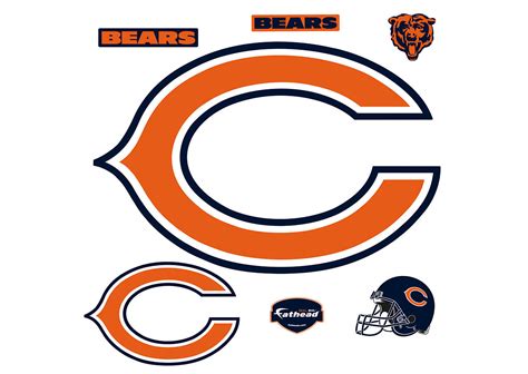 Chicago Bears "C" Logo Wall Decal | Shop Fathead® for Chicago Bears Decor