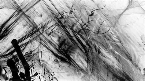 Abstract Painting Black and White Wallpaper 1 For Desktop Background | Abstract wallpaper ...