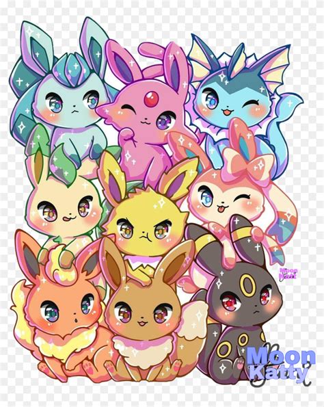 #eeveelutions #cute #kawaii #adorable #stack #veporeon - Kawaii Cute ...