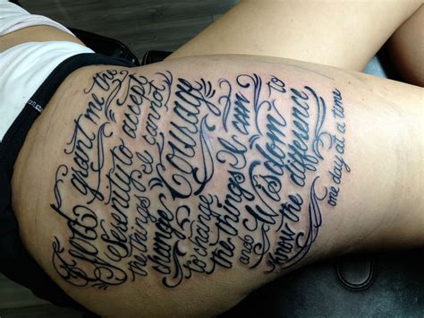 Serenity prayer tattoo - accugrag