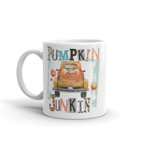 pumpkin junkin old pickup truck coffee mug | Pickup truck accessories ...