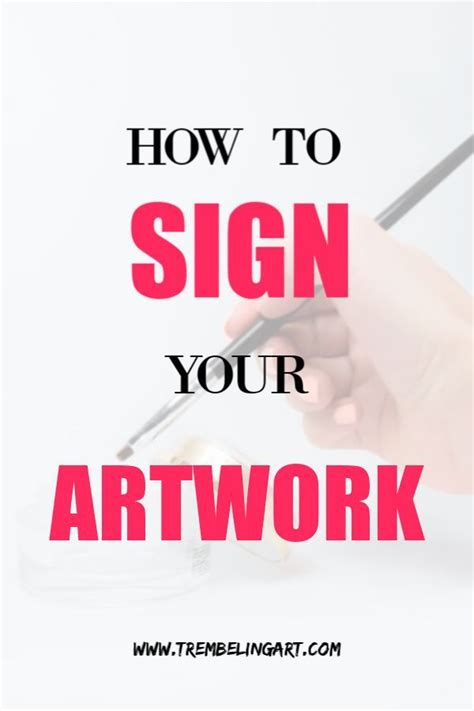 How to Sign Your Artwork | Acrylic painting lessons, Painting lessons, Acrylic painting for ...