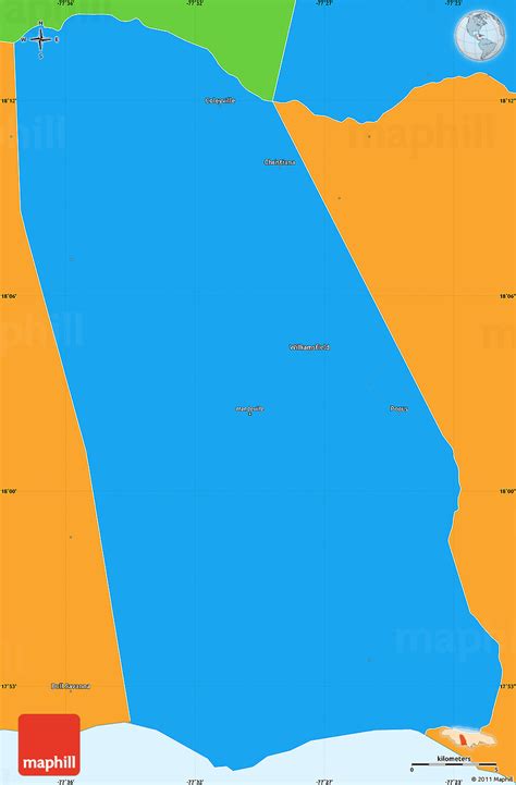 Political Simple Map of Manchester